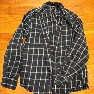 J. Crew Navy Blue Lightweight Brushed Twill Shirt